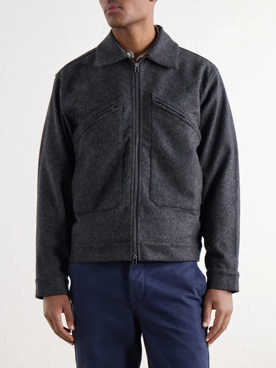 3sixteen Cycling Wool-Blend Felt Jacket - Men | Thumbnail 3 3sixteen Cycling Wool-Blend Felt Jacket - Men | Thumbnail 3