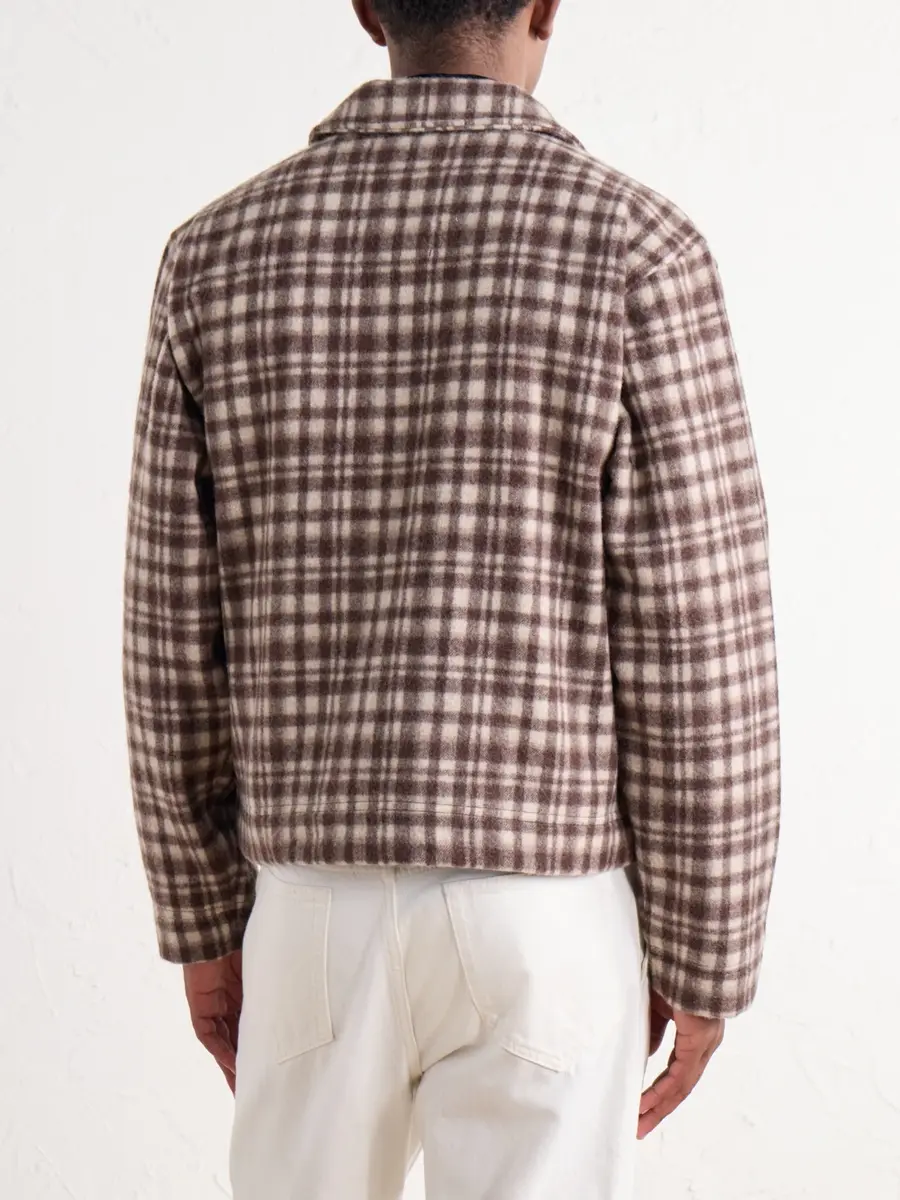 3sixteen Club Checked Felted Wool-Blend Jacket - Men | Thumbnail 4