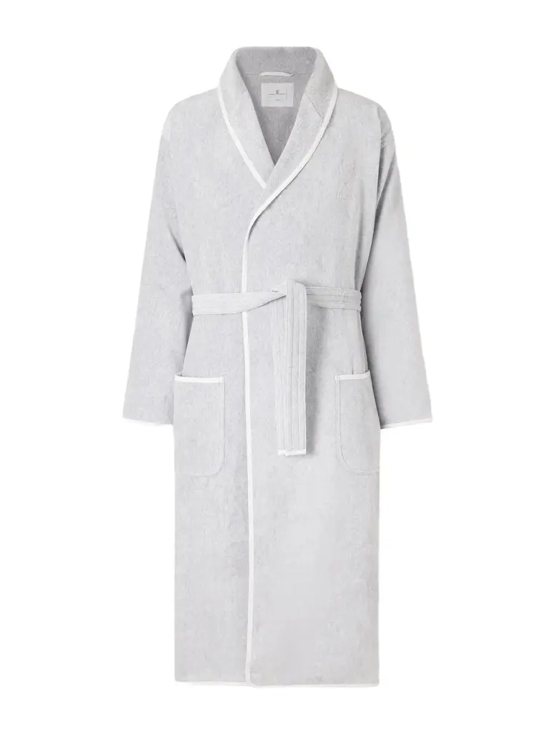 Brunello Cucinelli Logo-Embroidered Cotton-Terry Bathrobe - Men