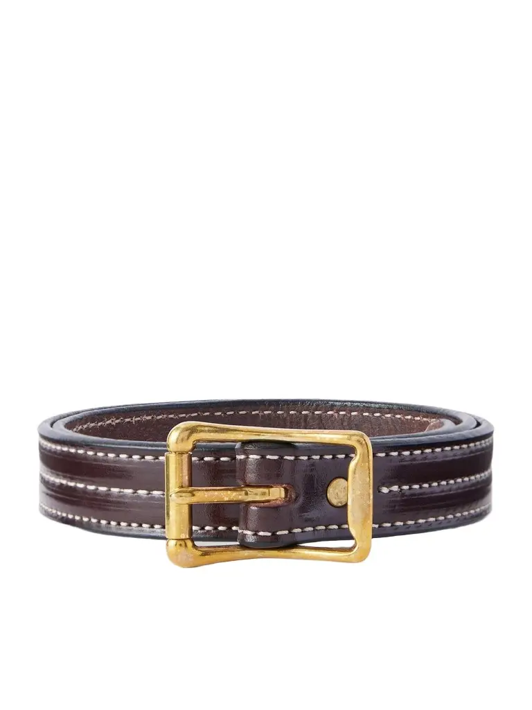 2.5cm Leather Belt - Men