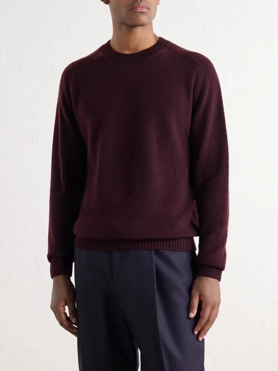 Boglioli Virgin Wool and Cashmere-Blend Sweater - Men | Thumbnail 3 Boglioli Virgin Wool and Cashmere-Blend Sweater - Men | Thumbnail 3