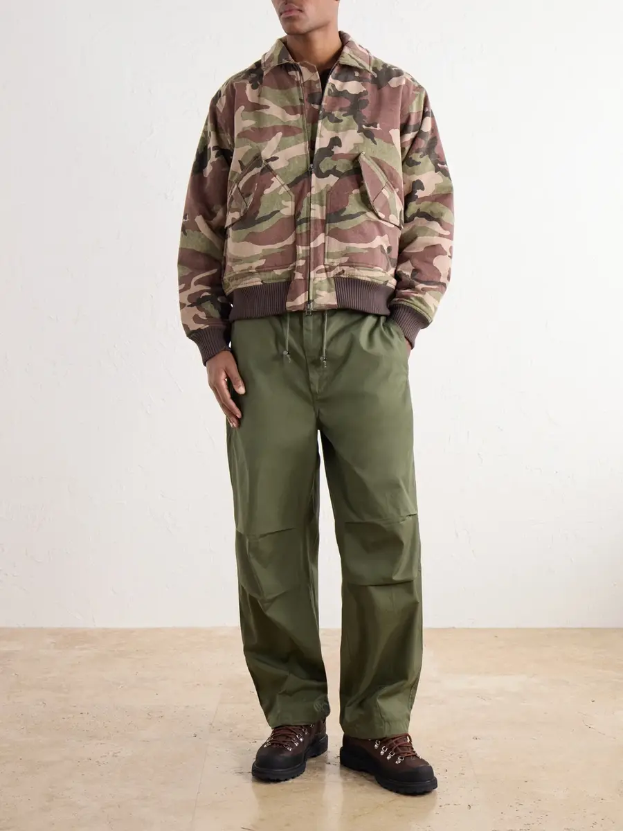 3sixteen CWU Printed Rib-Trimmed Cotton-Twill Bomber Jacket - Men | Thumbnail 2 3sixteen CWU Printed Rib-Trimmed Cotton-Twill Bomber Jacket - Men | Thumbnail 2