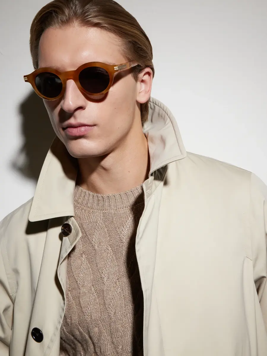 Zegna Round-Frame Tortoiseshell Acetate Sunglasses - Men | Thumbnail 5 Zegna Round-Frame Tortoiseshell Acetate Sunglasses - Men | Thumbnail 5