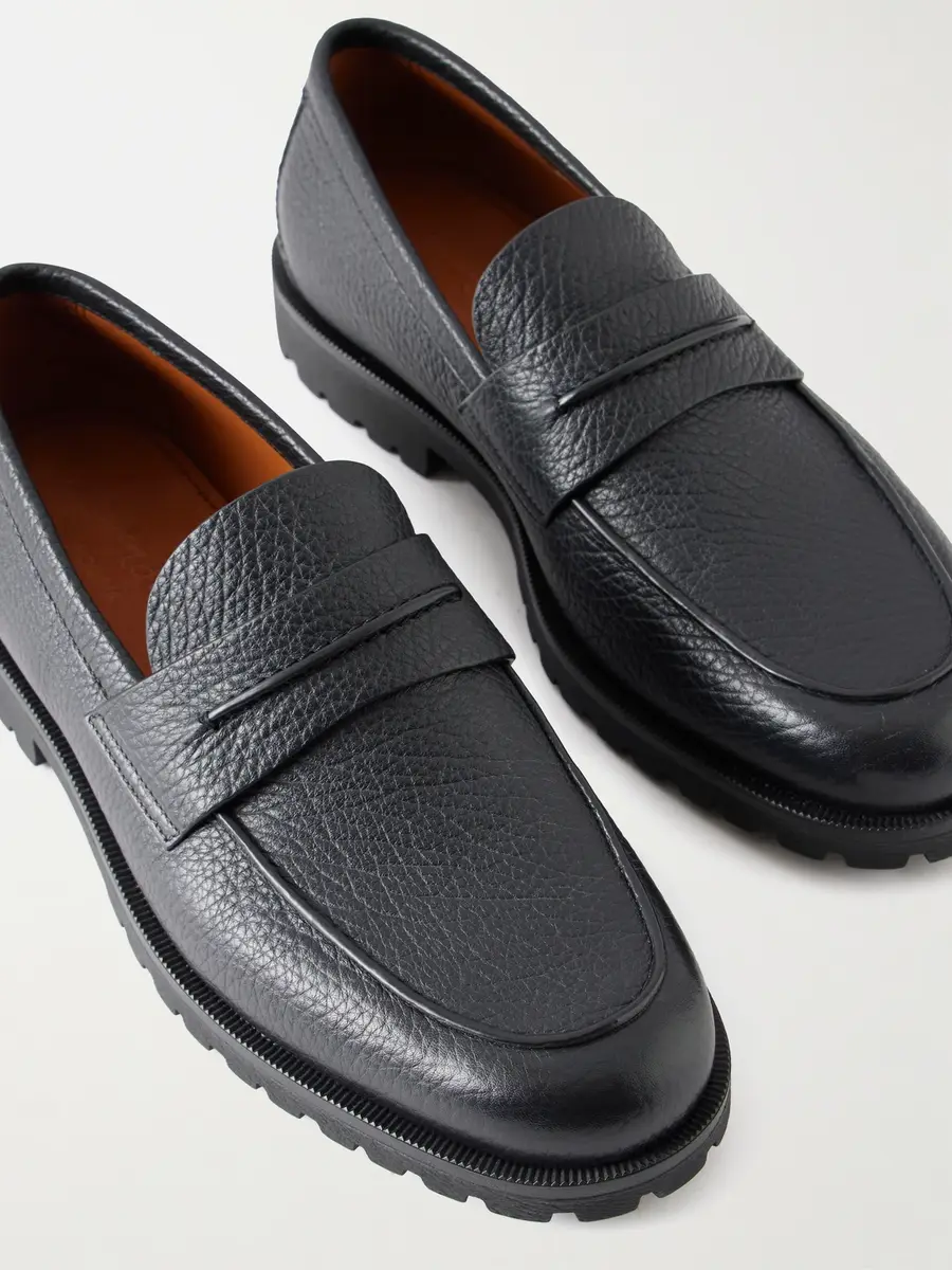 Zegna Full-Grain Leather Loafers - Men | Thumbnail 5 Zegna Full-Grain Leather Loafers - Men | Thumbnail 5