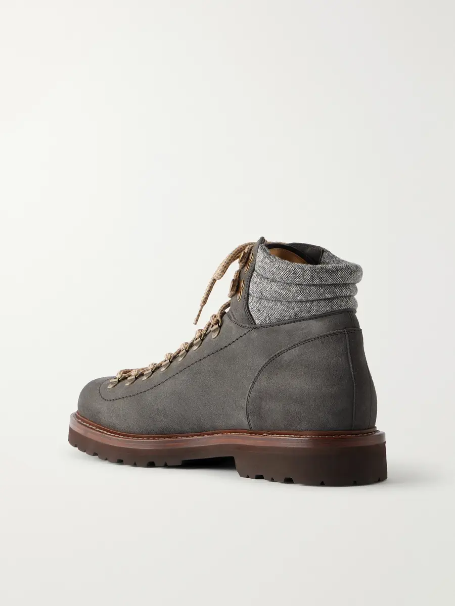 Brunello Cucinelli Suede Hiking Boots - Men | Thumbnail 4 Brunello Cucinelli Suede Hiking Boots - Men | Thumbnail 4