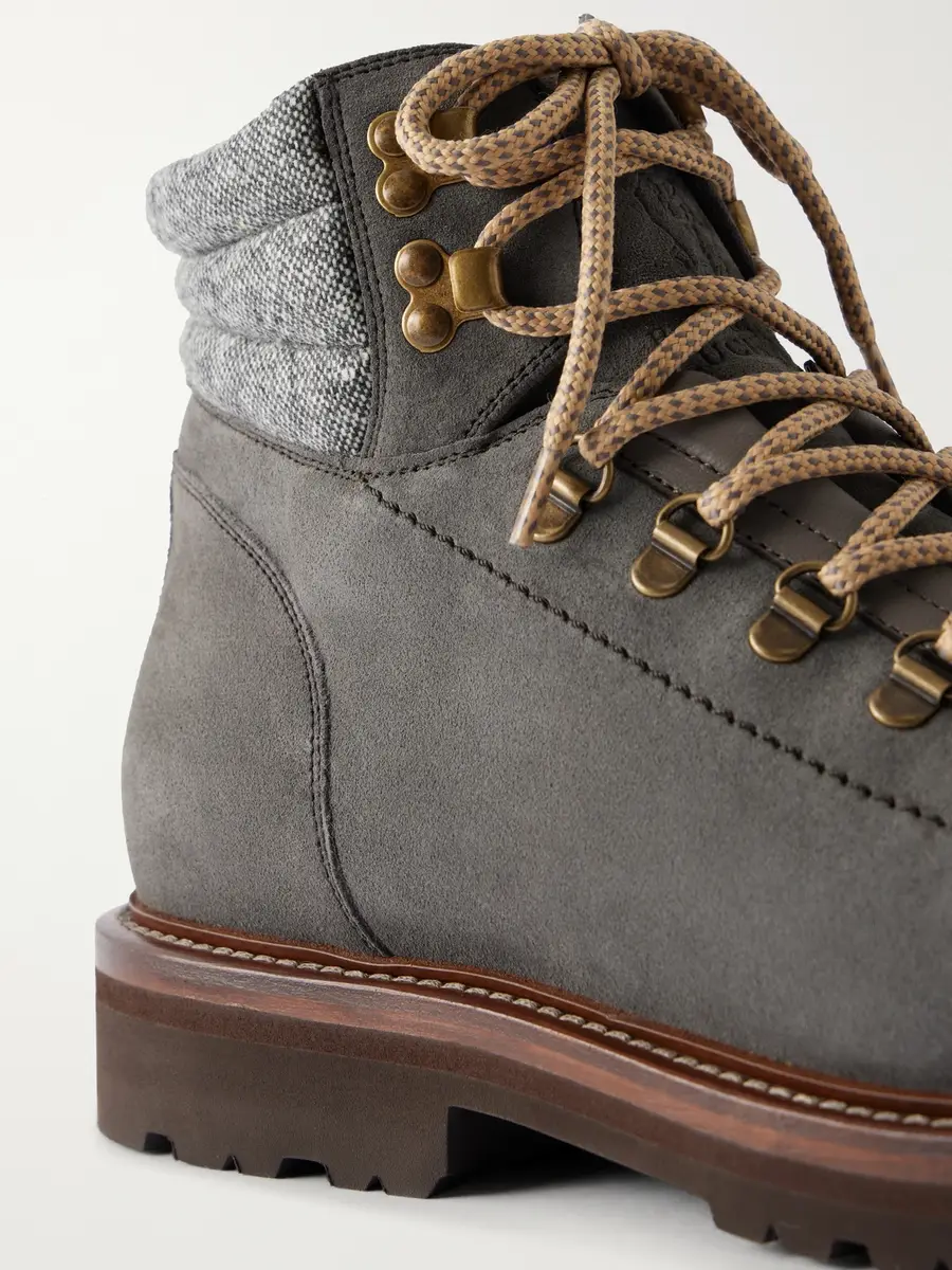 Brunello Cucinelli Suede Hiking Boots - Men | Thumbnail 5 Brunello Cucinelli Suede Hiking Boots - Men | Thumbnail 5