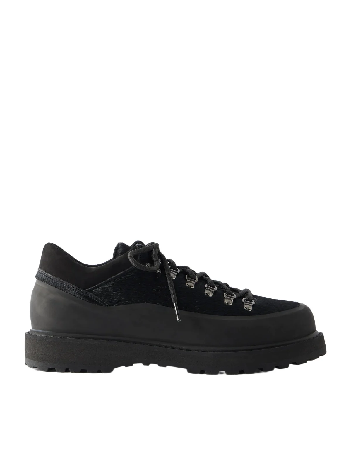 Diemme Cornaro Gomma Suede and Rubber-Trimmed Calf-Hair Hiking Boots - Men