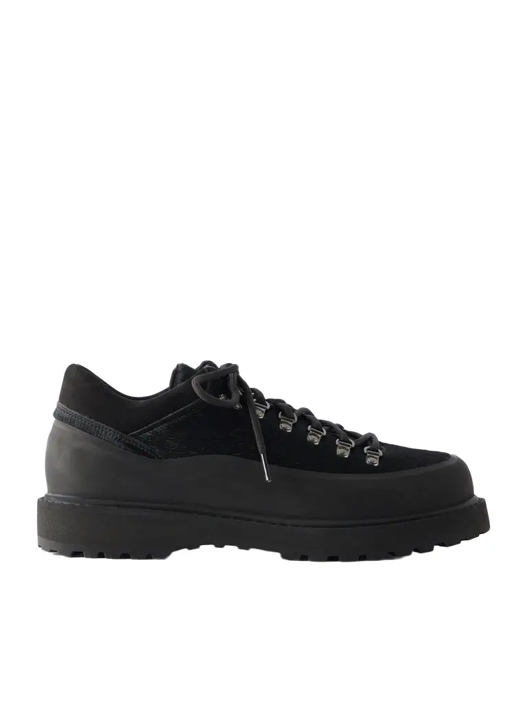 Cornaro Gomma Suede and Rubber-Trimmed Calf-Hair Hiking Boots - Men