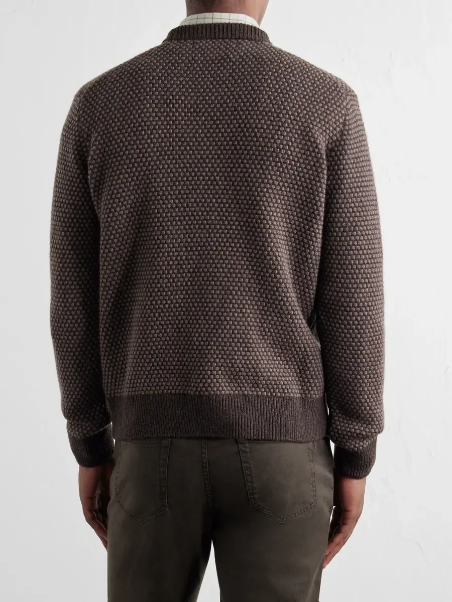 Purdey Hamilton Two-Tone Wool Sweater - Men | Thumbnail 4 Purdey Hamilton Two-Tone Wool Sweater - Men | Thumbnail 4