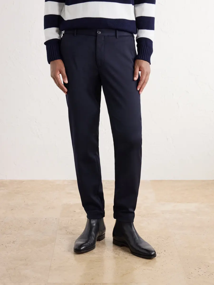 Slowear Incotex Teknosartorial Tapered Drawstring Mélange Twill Trousers - Men | Thumbnail 3 Slowear Incotex Teknosartorial Tapered Drawstring Mélange Twill Trousers - Men | Thumbnail 3