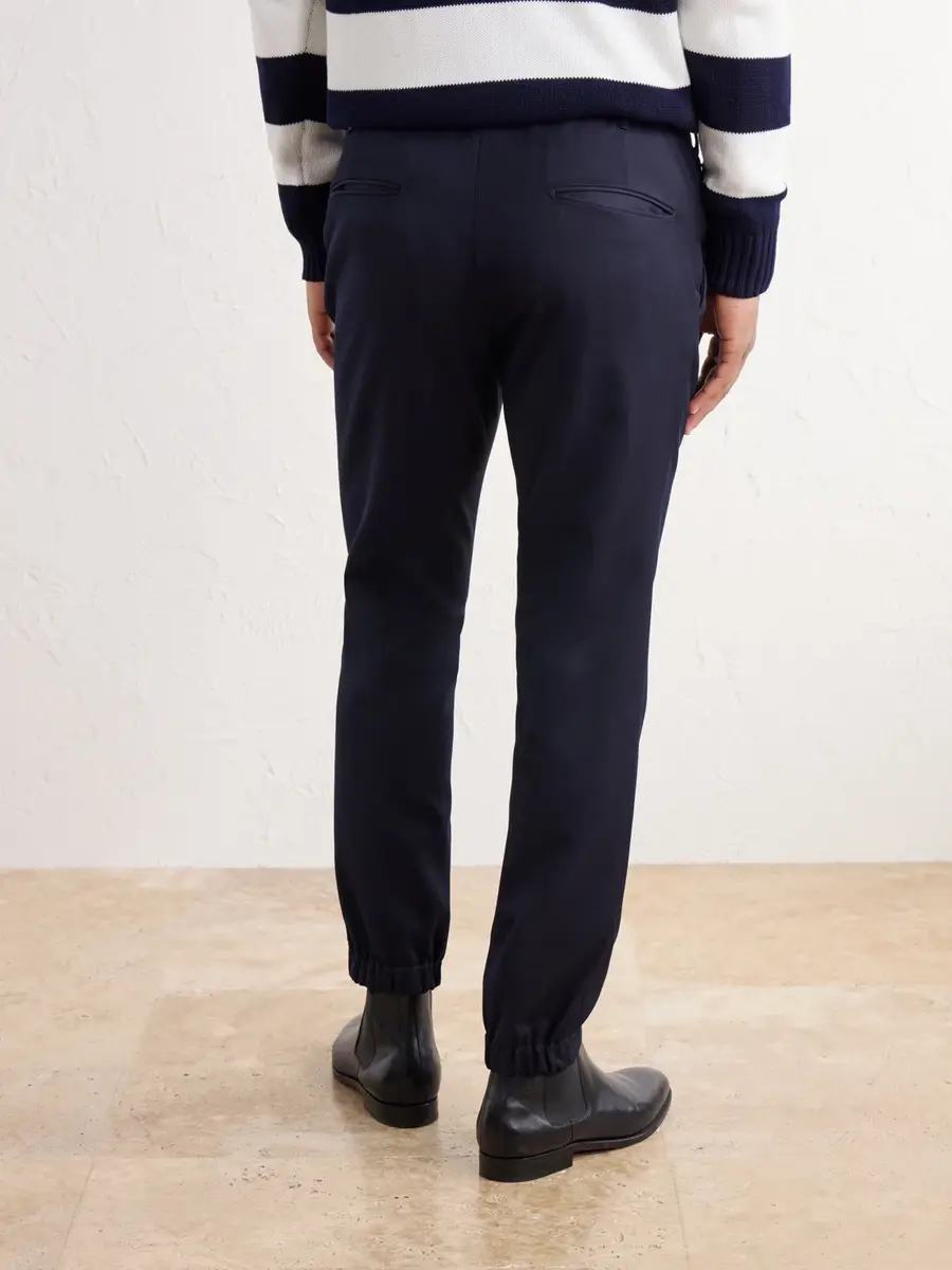 Slowear Incotex Teknosartorial Tapered Drawstring Mélange Twill Trousers - Men | Thumbnail 4 Slowear Incotex Teknosartorial Tapered Drawstring Mélange Twill Trousers - Men | Thumbnail 4