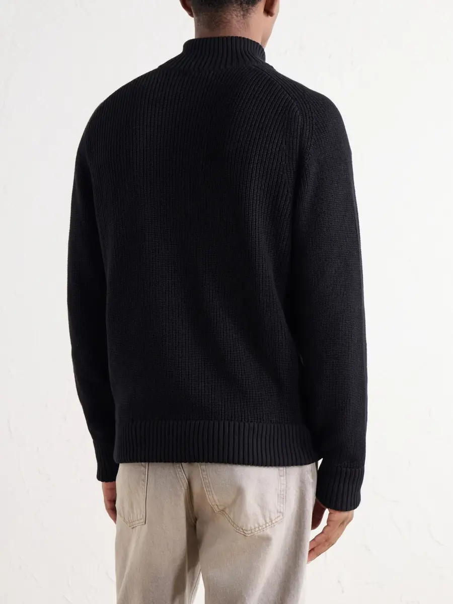 3sixteen Driver Ribbed Pima Cotton Zip-Up Cardigan - Men | Thumbnail 4