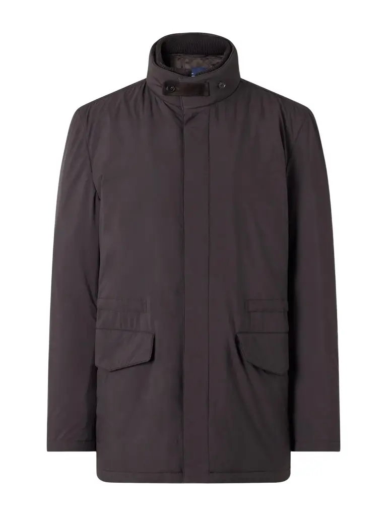 Thom Sweeney Suede and Rib-Trimmed Padded Shell Coat - Men