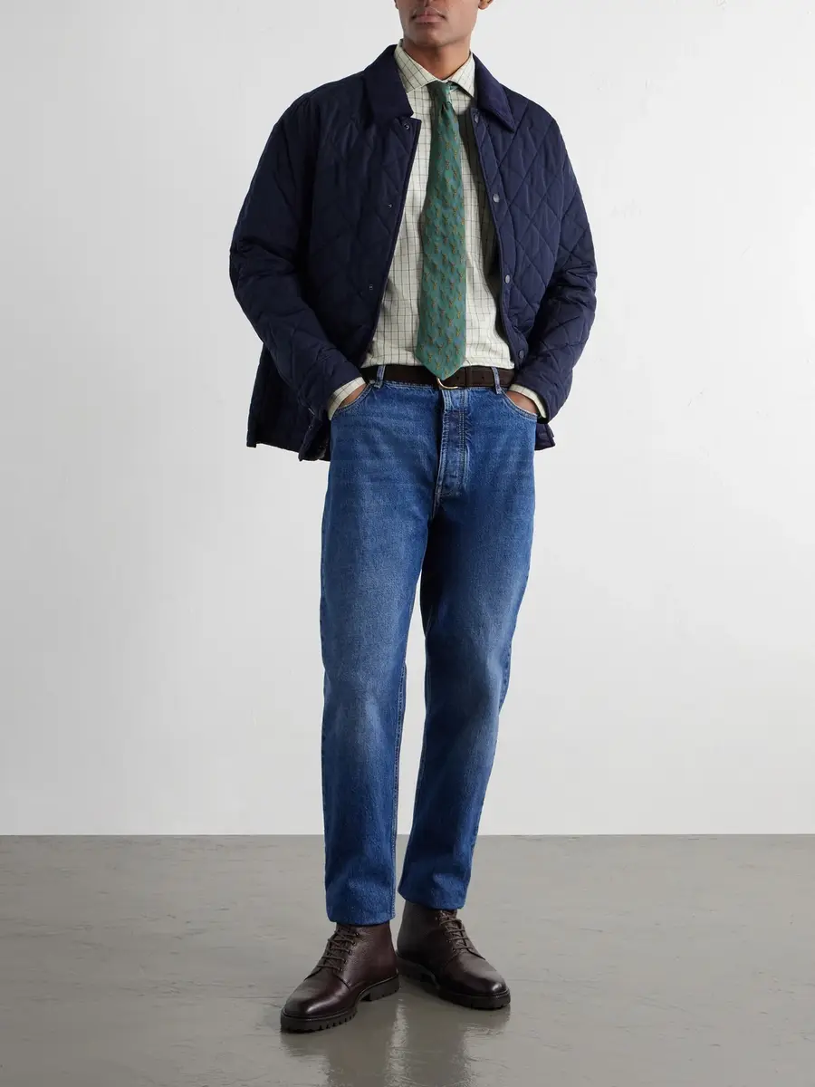 Purdey Logo-Embroidered Checked Cotton-Twill Shirt - Men | Thumbnail 2 Purdey Logo-Embroidered Checked Cotton-Twill Shirt - Men | Thumbnail 2