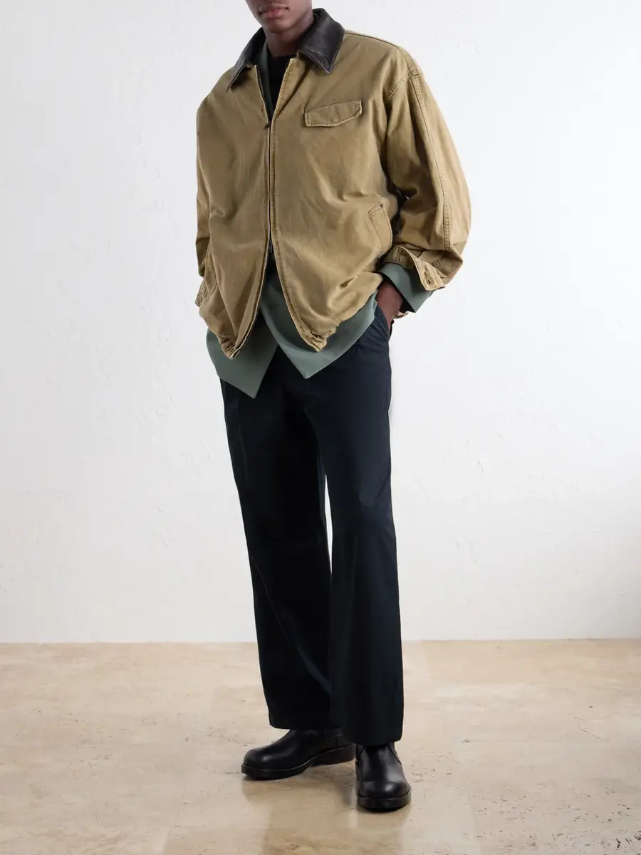 ssstein Leather-Trimmed Cotton-Corduroy Jacket - Men | Thumbnail 2 ssstein Leather-Trimmed Cotton-Corduroy Jacket - Men | Thumbnail 2
