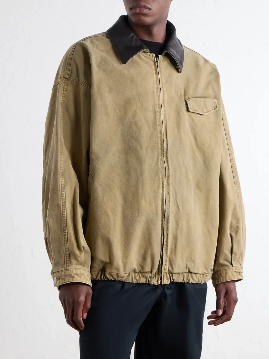 ssstein Leather-Trimmed Cotton-Corduroy Jacket - Men | Thumbnail 3 ssstein Leather-Trimmed Cotton-Corduroy Jacket - Men | Thumbnail 3
