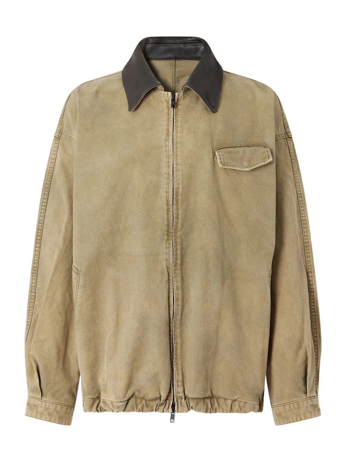 ssstein Leather-Trimmed Cotton-Corduroy Jacket - Men