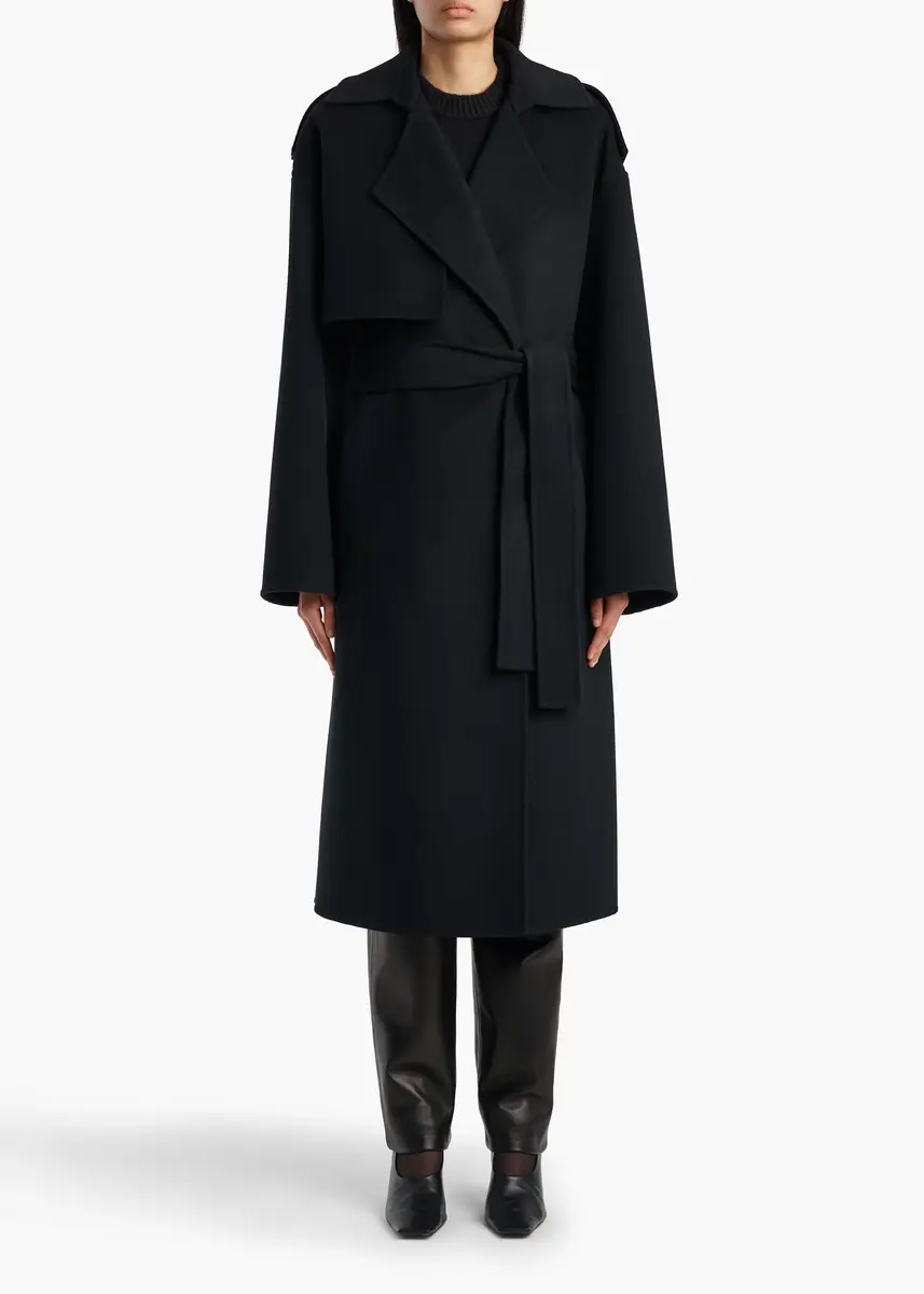 Khaite Manston Coat In Black | Thumbnail 2 Khaite Manston Coat In Black | Thumbnail 2