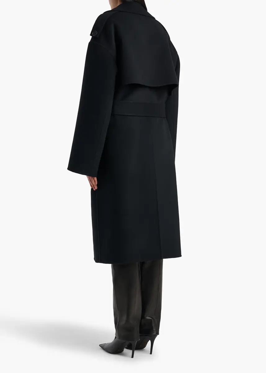Khaite Manston Coat In Black | Thumbnail 3 Khaite Manston Coat In Black | Thumbnail 3