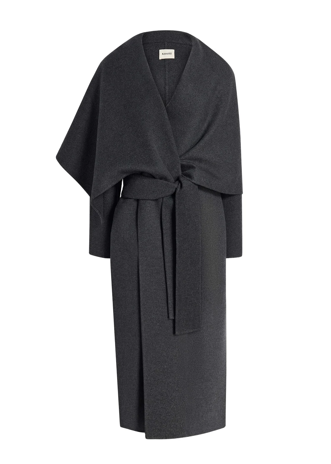 Khaite Sonti Coat In Charcoal