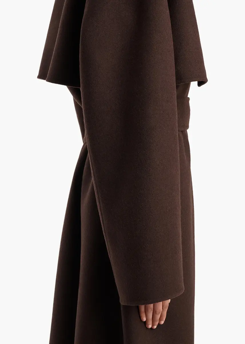 Khaite Manston Coat In Dark Brown | Thumbnail 4 Khaite Manston Coat In Dark Brown | Thumbnail 4