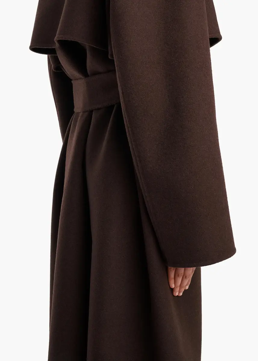 Khaite Manston Coat In Dark Brown | Thumbnail 5 Khaite Manston Coat In Dark Brown | Thumbnail 5