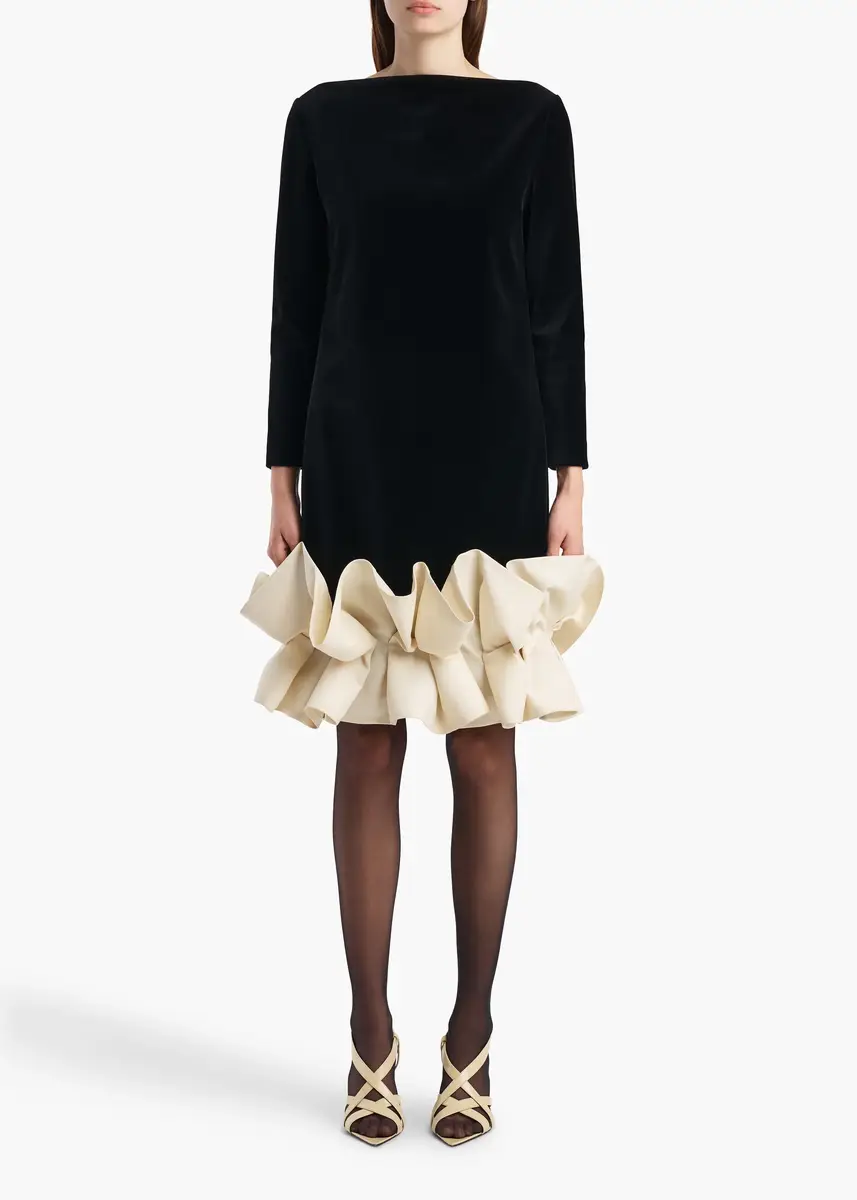 Khaite Valetta Dress In Black Velvet | Thumbnail 2 Khaite Valetta Dress In Black Velvet | Thumbnail 2
