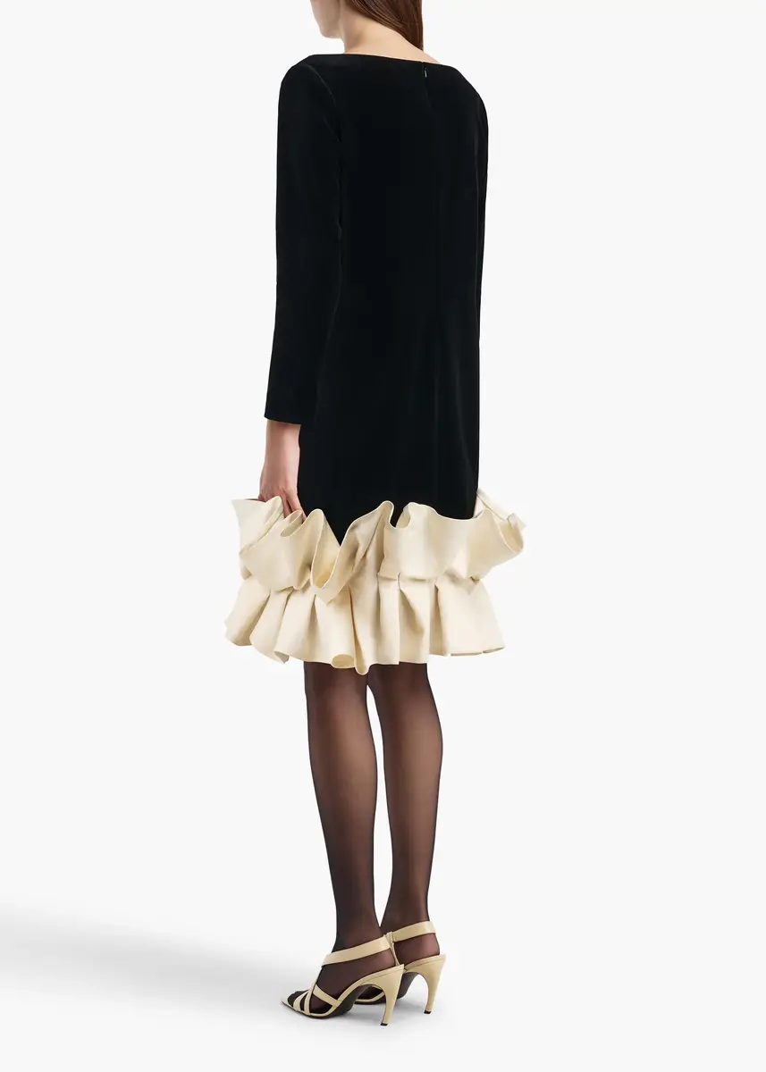 Khaite Valetta Dress In Black Velvet | Thumbnail 3 Khaite Valetta Dress In Black Velvet | Thumbnail 3