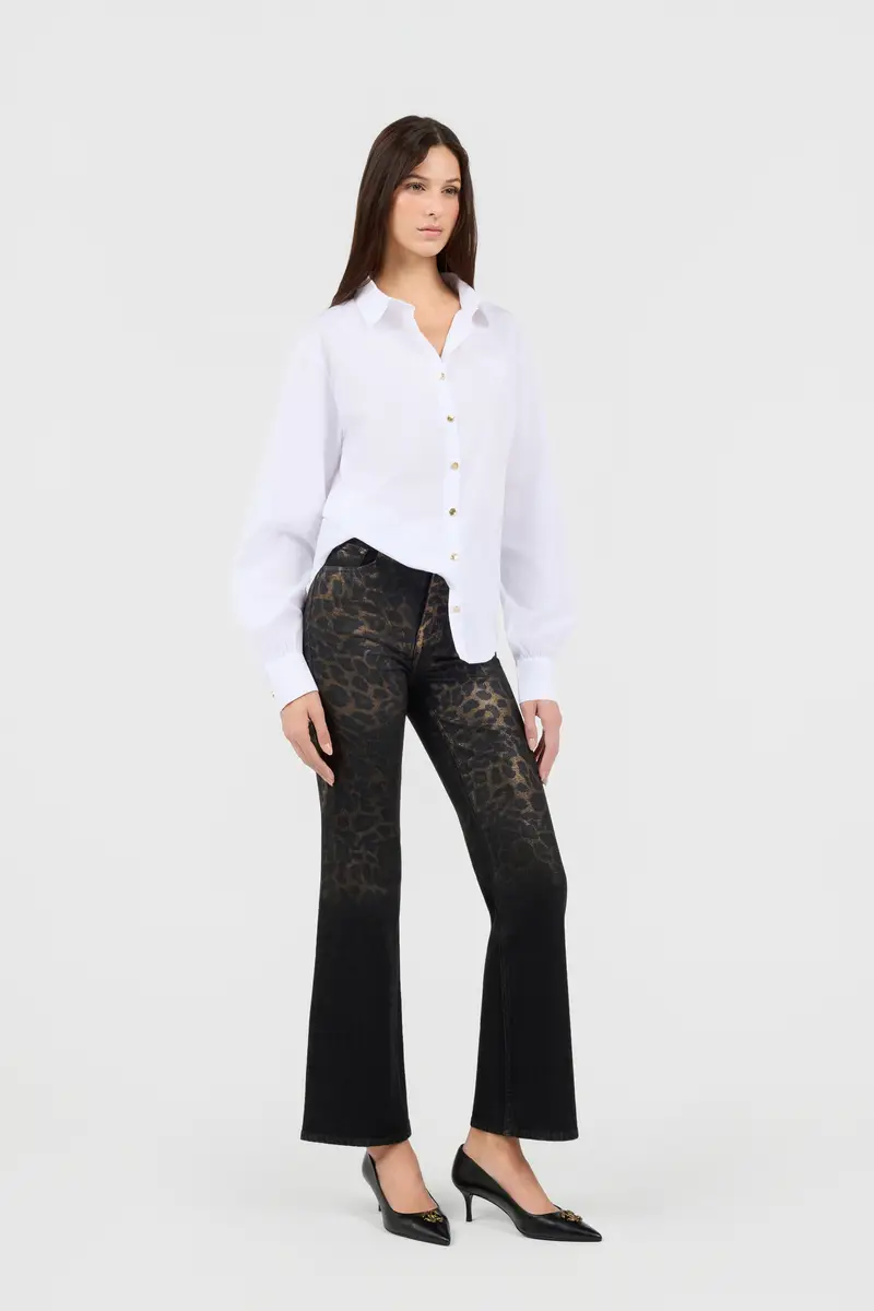 Roberto Cavalli White Shirt With Gold Buttons | Thumbnail 7