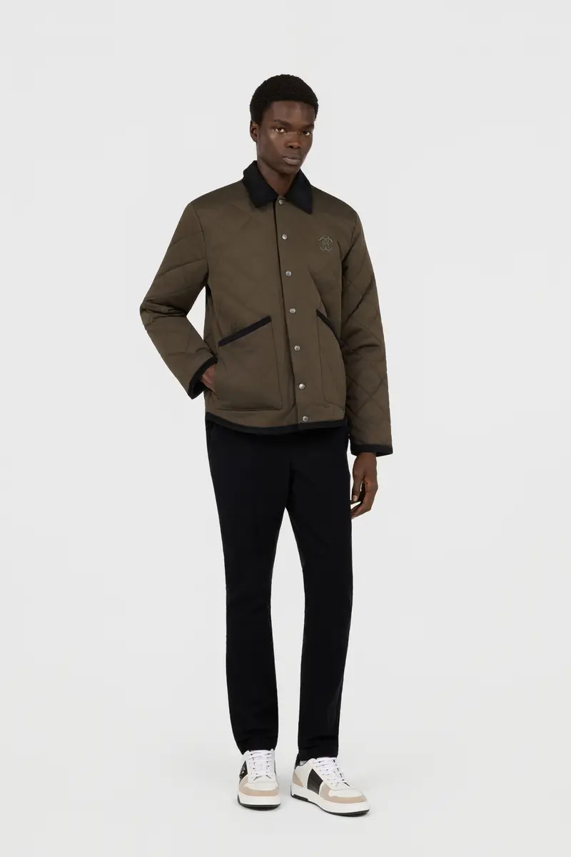 Roberto Cavalli Dark Green Jacket Husky Quilted | Thumbnail 2 Roberto Cavalli Dark Green Jacket Husky Quilted | Thumbnail 2