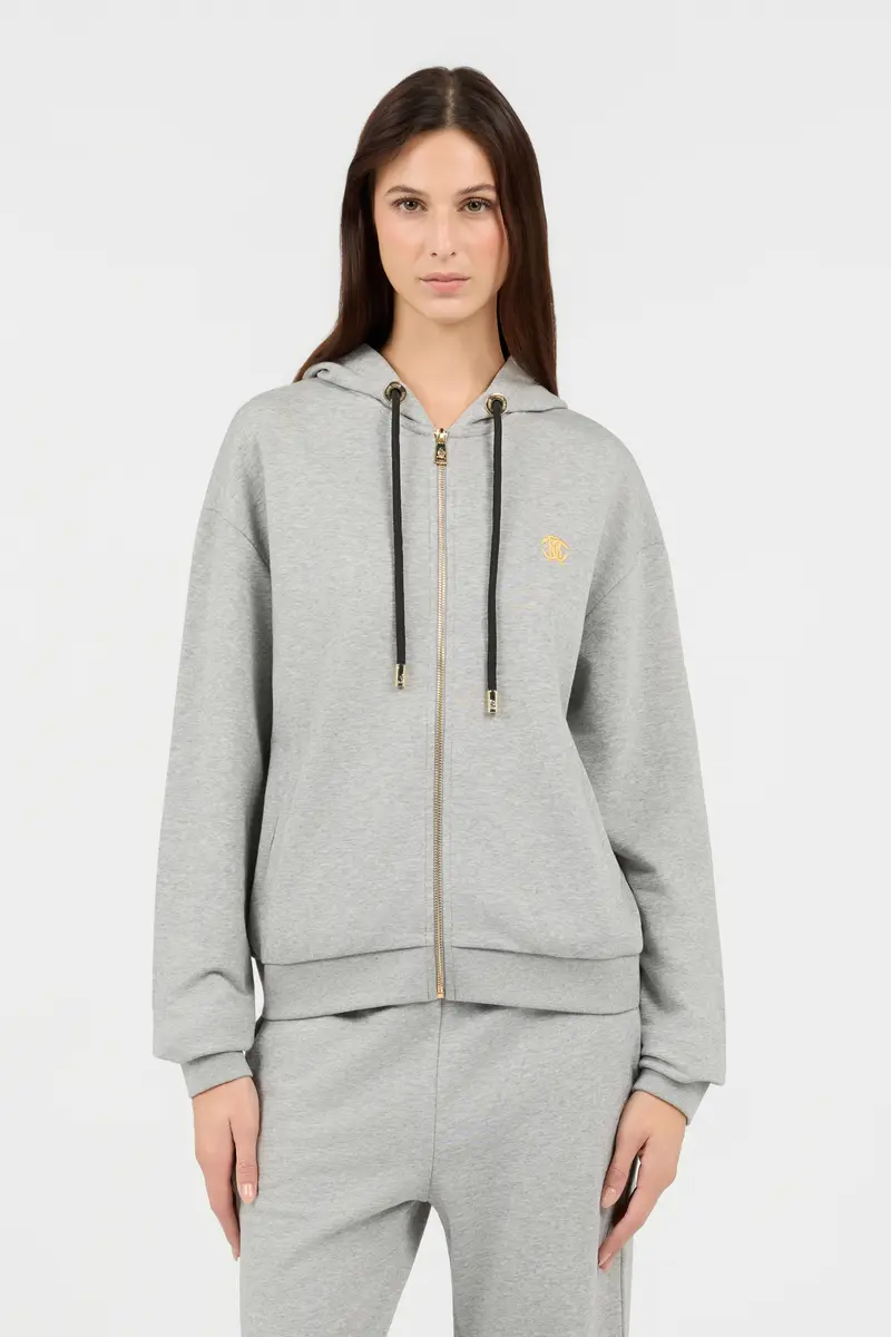 Roberto Cavalli Grey Hoodie Zip | Thumbnail 2