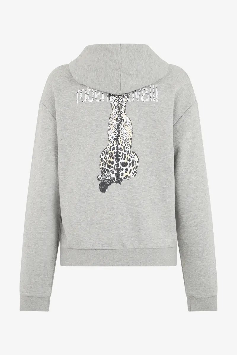 Roberto Cavalli Grey Hoodie Zip | Thumbnail 3