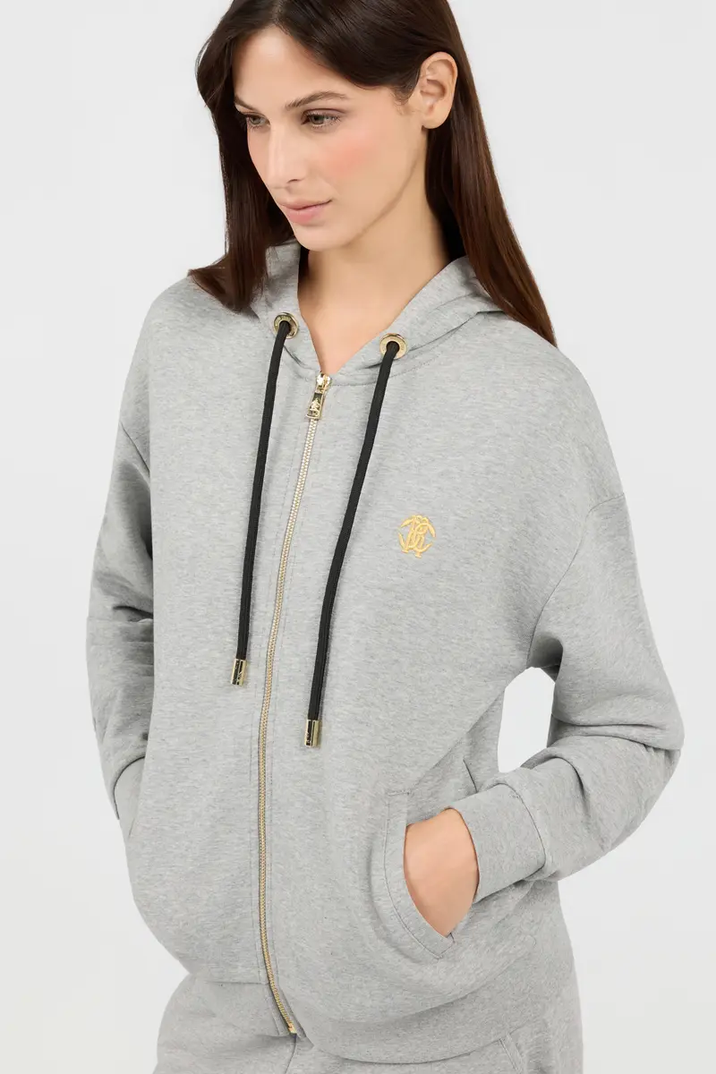 Roberto Cavalli Grey Hoodie Zip | Thumbnail 5