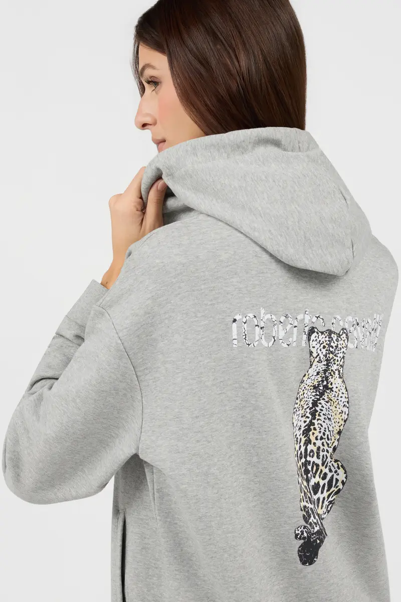 Roberto Cavalli Grey Hoodie Zip | Thumbnail 6