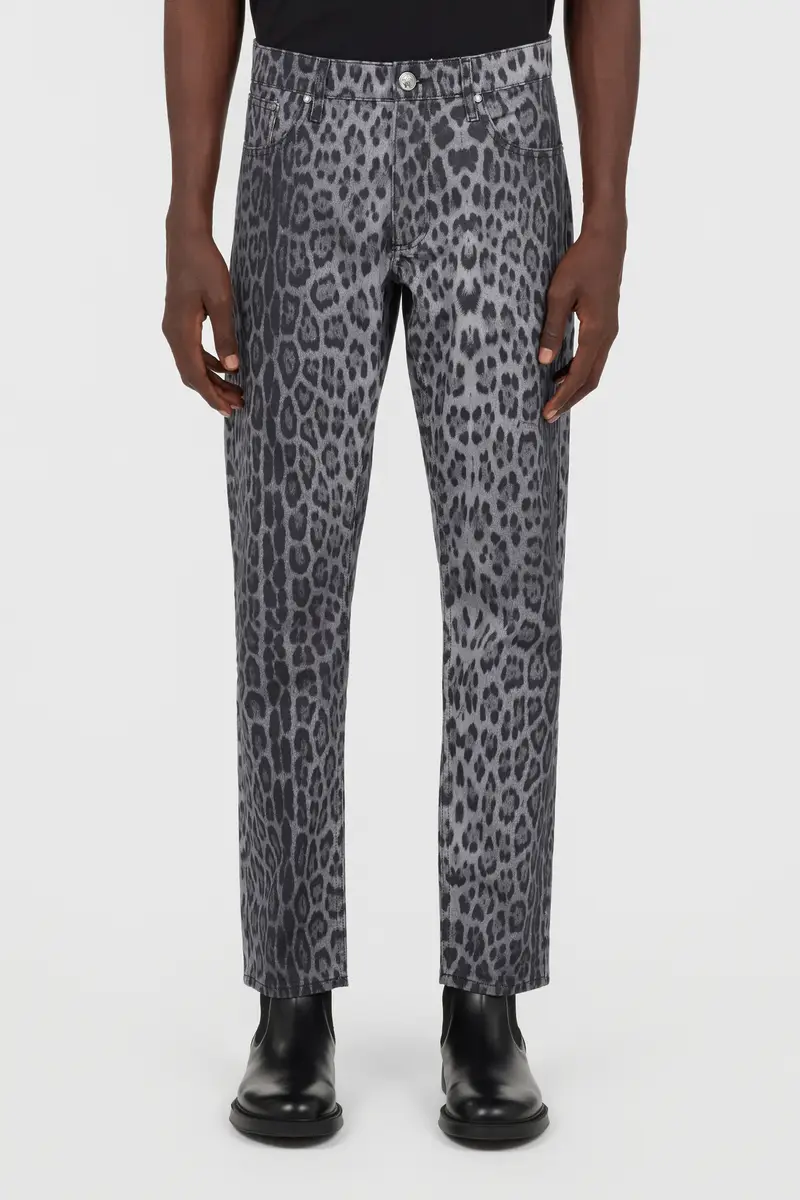 Roberto Cavalli Jaguar Print Denim Skinny Trousers | Thumbnail 2 Roberto Cavalli Jaguar Print Denim Skinny Trousers | Thumbnail 2