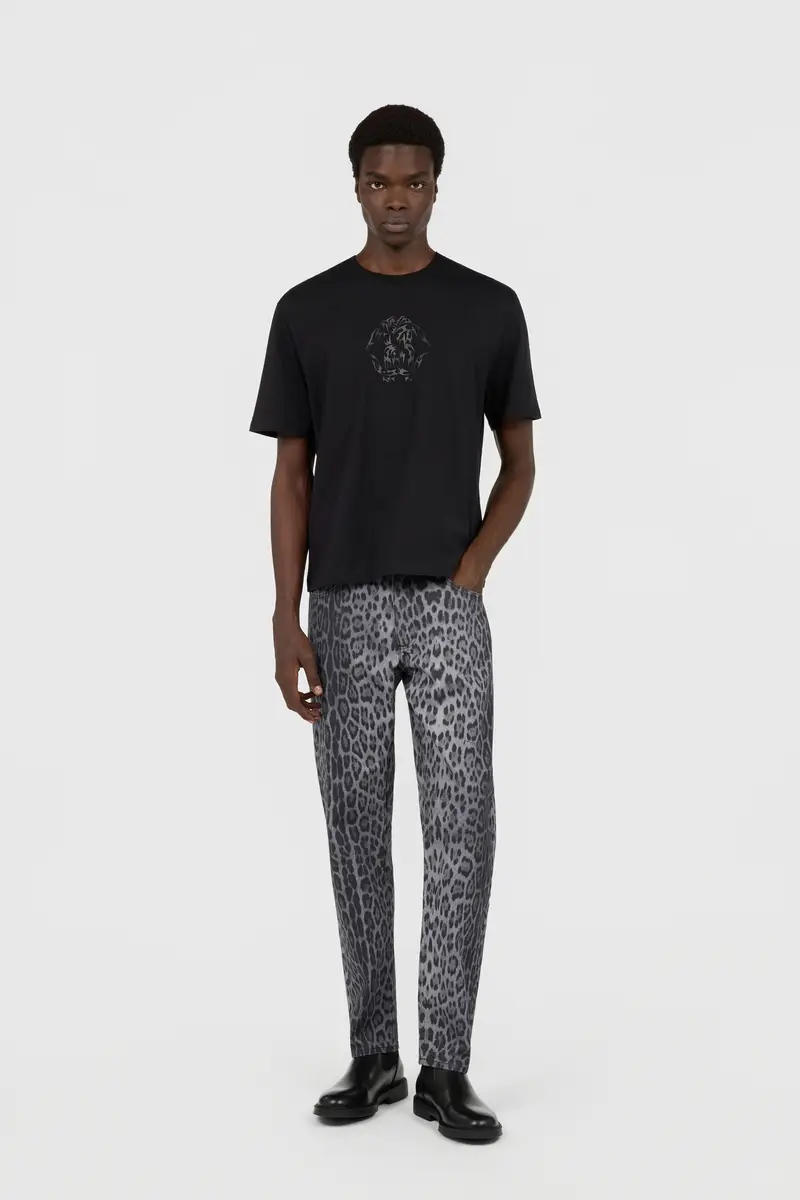 Roberto Cavalli Jaguar Print Denim Skinny Trousers | Thumbnail 7 Roberto Cavalli Jaguar Print Denim Skinny Trousers | Thumbnail 7