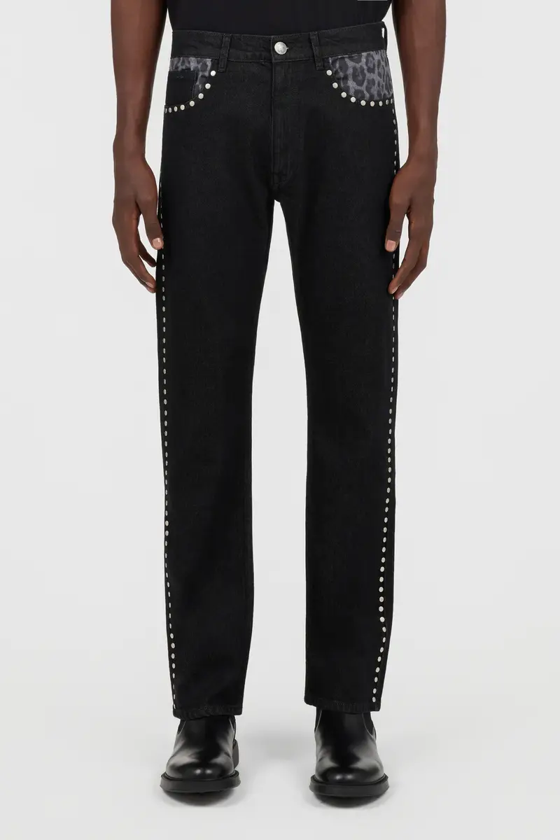 Roberto Cavalli Denim Trousers Denim Trousers Black Studs | Thumbnail 3 Roberto Cavalli Denim Trousers Denim Trousers Black Studs | Thumbnail 3