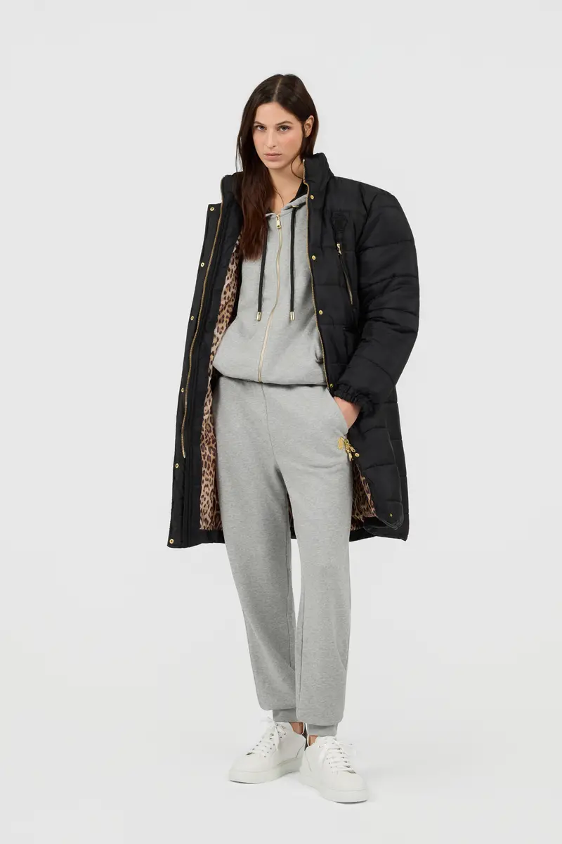 Roberto Cavalli Black Jacket Puffer Jacket Long High Collar | Thumbnail 7 Roberto Cavalli Black Jacket Puffer Jacket Long High Collar | Thumbnail 7