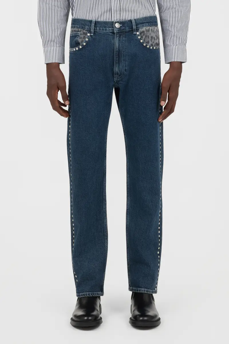Roberto Cavalli Denim Trousers Ready To Wear Trousers Blue Studs | Thumbnail 3 Roberto Cavalli Denim Trousers Ready To Wear Trousers Blue Studs | Thumbnail 3