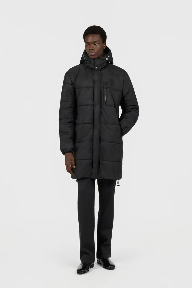 Roberto Cavalli Black Jacket Long Puffer Hooded | Thumbnail 2 Roberto Cavalli Black Jacket Long Puffer Hooded | Thumbnail 2
