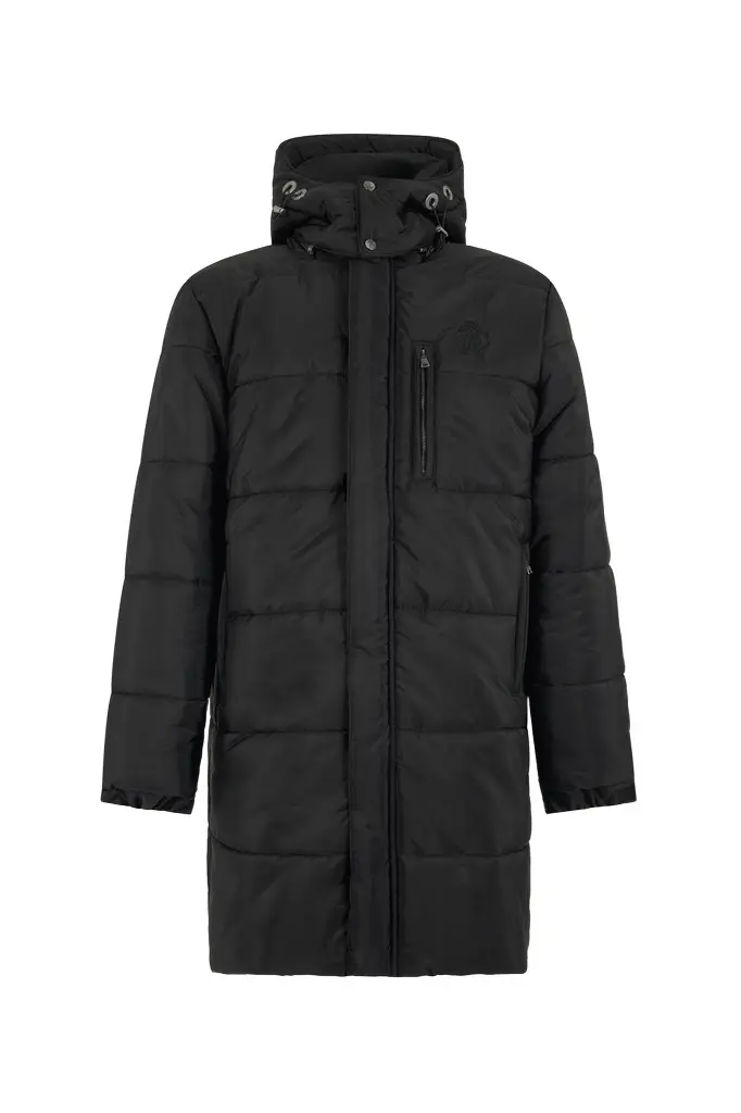 Black Jacket Long Puffer Hooded Black Jacket Long Puffer Hooded