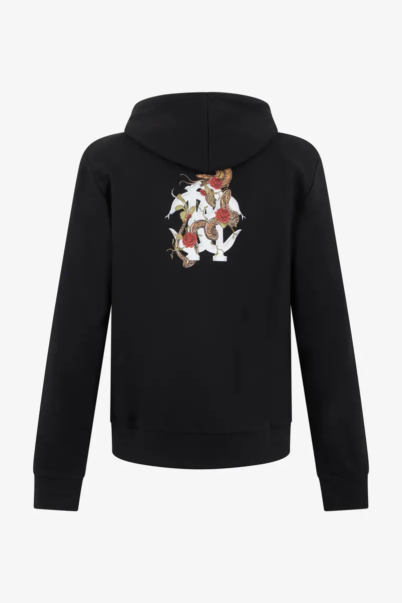 Roberto Cavalli Black Sweatshirt Hoodie With Zip | Thumbnail 3 Roberto Cavalli Black Sweatshirt Hoodie With Zip | Thumbnail 3