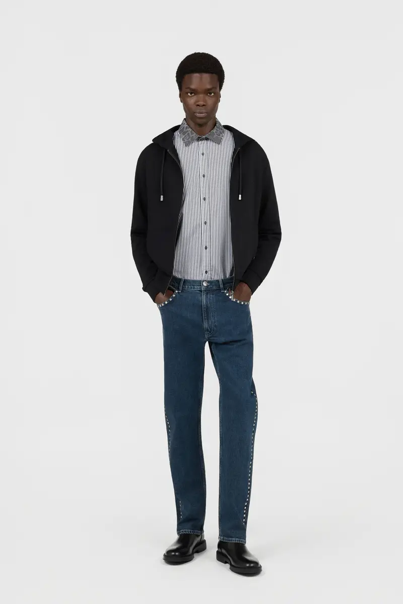 Roberto Cavalli Black Sweatshirt Hoodie With Zip | Thumbnail 7 Roberto Cavalli Black Sweatshirt Hoodie With Zip | Thumbnail 7