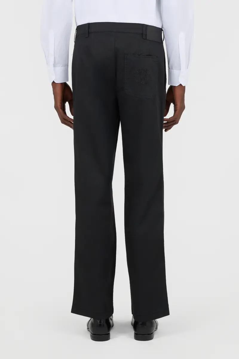 Roberto Cavalli Black Trousers Straight-Leg Pleats | Thumbnail 4 Roberto Cavalli Black Trousers Straight-Leg Pleats | Thumbnail 4