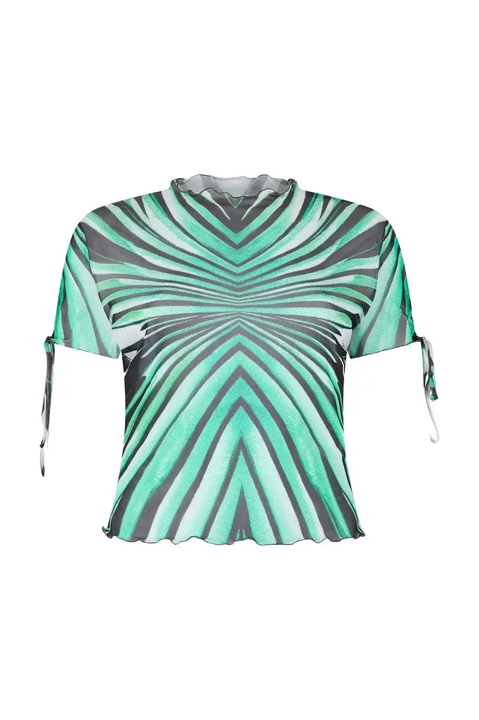 Roberto Cavalli Ray of Sea Print Top