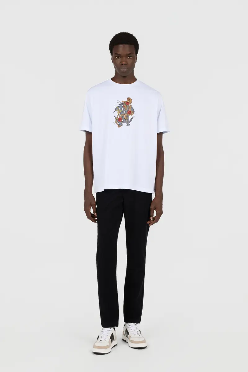 Roberto Cavalli White T-Shirt With Logo | Thumbnail 6 Roberto Cavalli White T-Shirt With Logo | Thumbnail 6