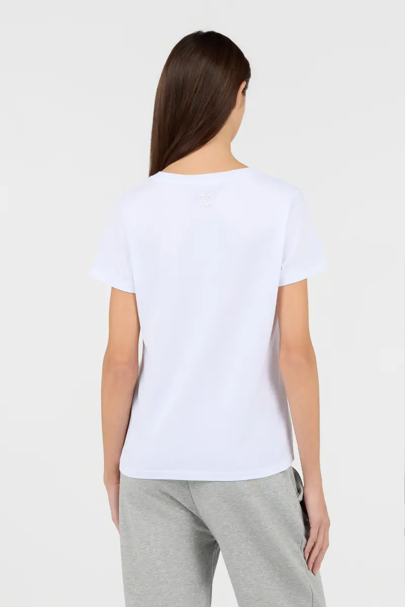 Roberto Cavalli White T-Shirt Leopard Graphic | Thumbnail 3