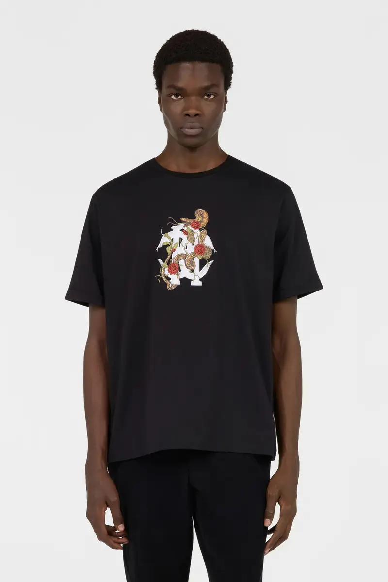 Roberto Cavalli Black T-Shirt With Logo | Thumbnail 2 Roberto Cavalli Black T-Shirt With Logo | Thumbnail 2