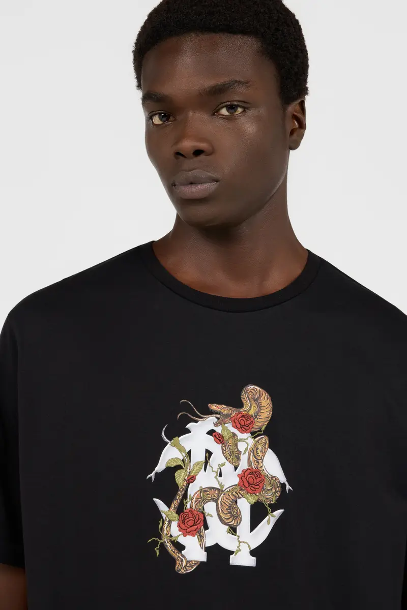 Roberto Cavalli Black T-Shirt With Logo | Thumbnail 4 Roberto Cavalli Black T-Shirt With Logo | Thumbnail 4