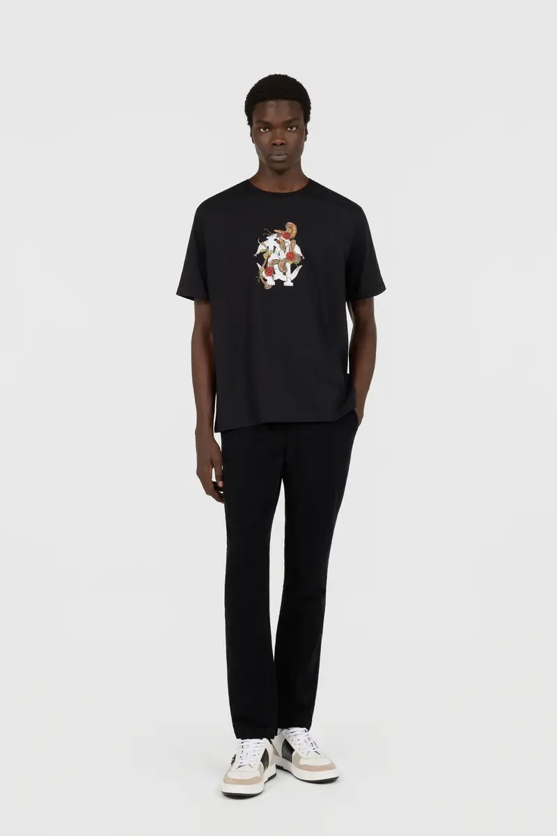 Roberto Cavalli Black T-Shirt With Logo | Thumbnail 6 Roberto Cavalli Black T-Shirt With Logo | Thumbnail 6
